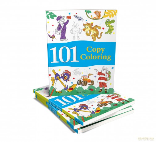 101 Copy Coloring: Fun Activity Book For Children (101 Fun Activities) - Wonder House Books [KSIĄŻKA]