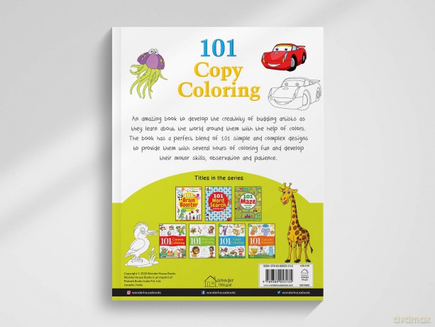 101 Copy Coloring: Fun Activity Book For Children (101 Fun Activities) - Wonder House Books [KSIĄŻKA]