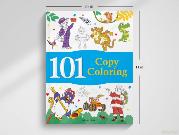 101 Copy Coloring: Fun Activity Book For Children (101 Fun Activities) - Wonder House Books [KSIĄŻKA]