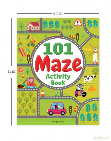 101 Maze Activity Book-colouring books for kids (101 Fun Activities) - Wonder House Books Editorial [KSIĄŻKA]
