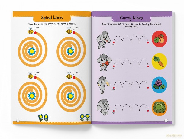 101 Pencil Control Activity Book For Kids: Tracing Practise Book Age 2+ - Wonder House Books [KSIĄŻKA]