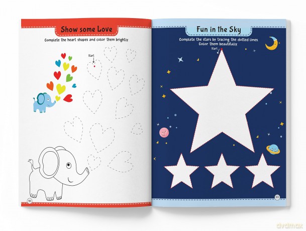 101 Pencil Control Activity Book For Kids: Tracing Practise Book Age 2+ - Wonder House Books [KSIĄŻKA]