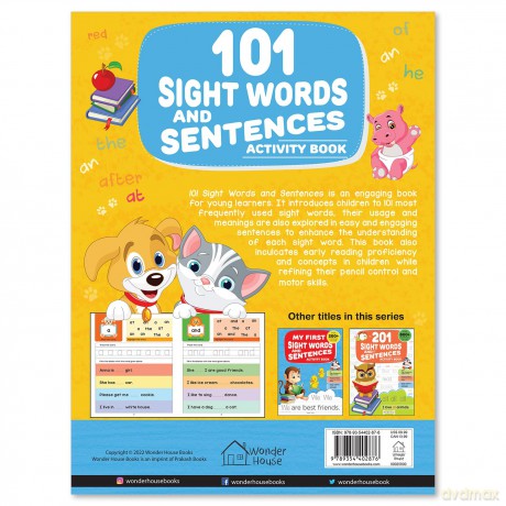 101 Sight Words And Sentence (With 400+ Sentences To Read): Activity Book For Children (101 Fun Activities) - Wonder House Books [KSIĄŻKA]
