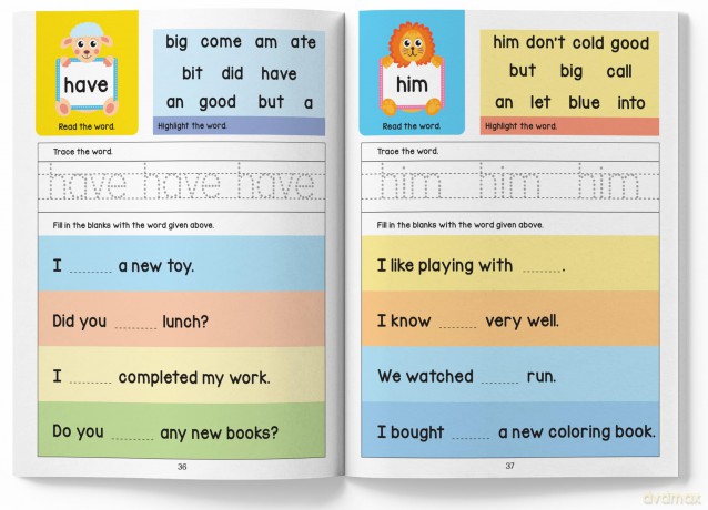 101 Sight Words And Sentence (With 400+ Sentences To Read): Activity Book For Children (101 Fun Activities) - Wonder House Books [KSIĄŻKA]