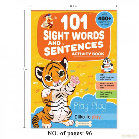 101 Sight Words And Sentence (With 400+ Sentences To Read): Activity Book For Children (101 Fun Activities) - Wonder House Books [KSIĄŻKA]