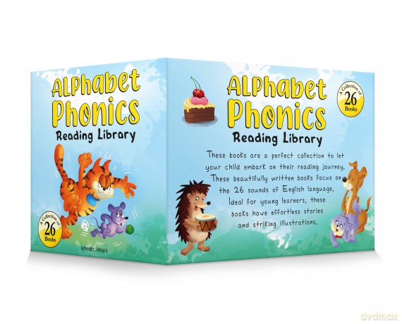 Alphabet Phonics - Reading Library For Children (Boxset of 26 books) - Wonder House Books [KSIĄŻKA]