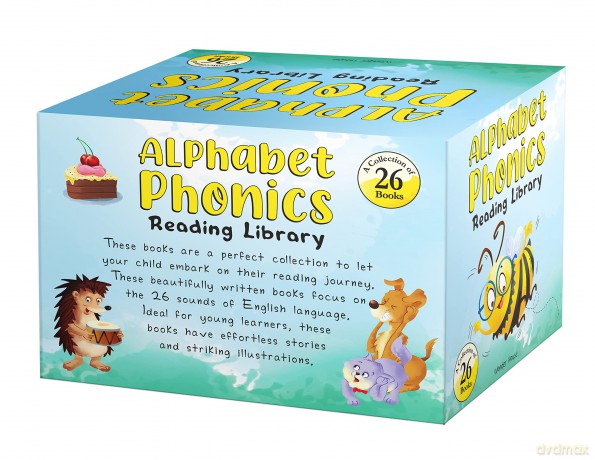 Alphabet Phonics - Reading Library For Children (Boxset of 26 books) - Wonder House Books [KSIĄŻKA]