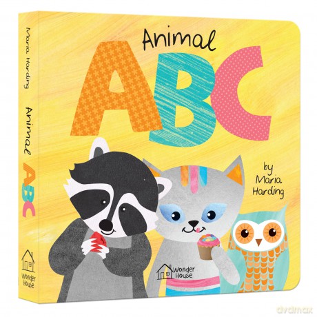 Animal ABC: Playful Animals Teach A to Z (Padded Board Book) - Maria Harding [KSIĄŻKA]
