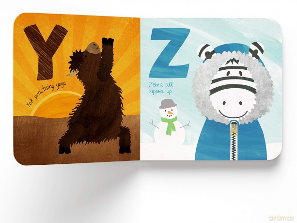 Animal ABC: Playful Animals Teach A to Z (Padded Board Book) - Maria Harding [KSIĄŻKA]