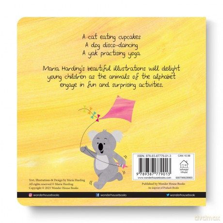 Animal ABC: Playful Animals Teach A to Z (Padded Board Book) - Maria Harding [KSIĄŻKA]