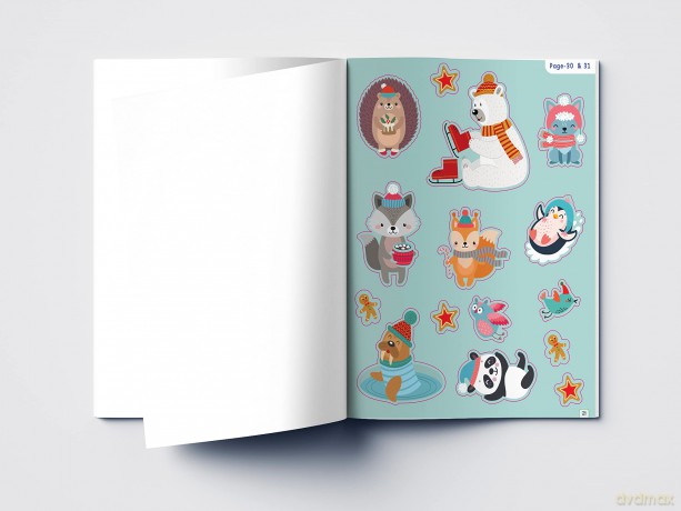 Animal Fun Reusable Sticker Book For Children - Wonder House Books [KSIĄŻKA]