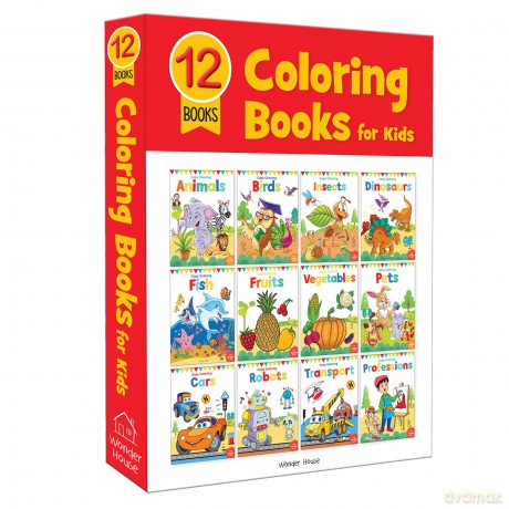 Colouring Books for kids: 12 Books (Creative Crayons) - Wonder House Books Editorial [KSIĄŻKA]