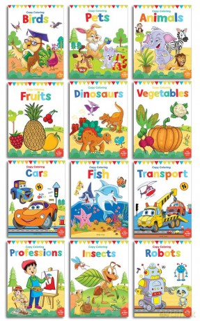 Colouring Books for kids: 12 Books (Creative Crayons) - Wonder House Books Editorial [KSIĄŻKA]