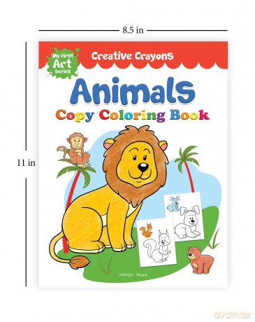 Creative Crayons Super Pack: Pack of 6 Crayon Copy Colour Books for Kids - Wonder House Books Editorial [KSIĄŻKA]