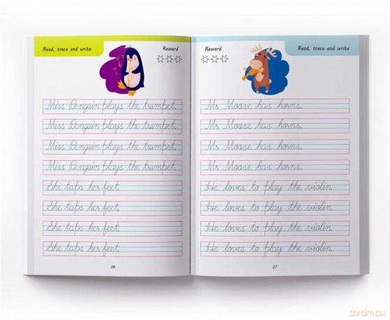 Cursive Handwriting - Sentence: Practice Workbook - Wonder House Books [KSIĄŻKA]
