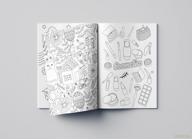 Doodle Coloring For Kids - Pink Edition - Wonder House Books [KSIĄŻKA]
