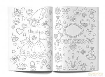 Doodle Coloring For Kids - Pink Edition - Wonder House Books [KSIĄŻKA]
