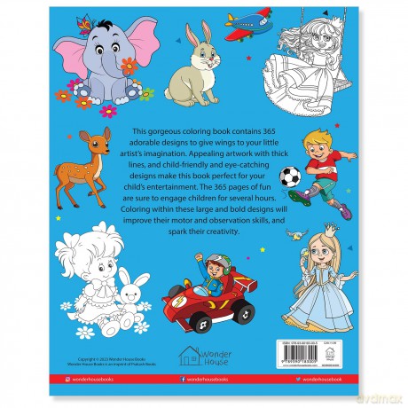 My First 365 Colouring Book: Jumbo Colouring Book For Kids (With Tear Out Seats): Jumbo Coloring Book for Kids (with Tear Out Sheets) - Wonder House Books [KSIĄŻKA]