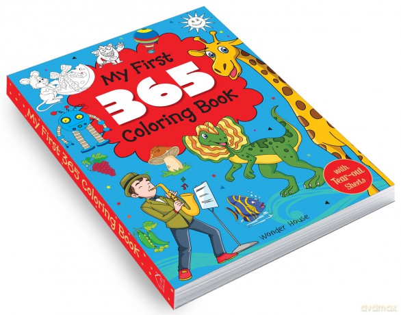 My First 365 Colouring Book: Jumbo Colouring Book For Kids (With Tear Out Seats): Jumbo Coloring Book for Kids (with Tear Out Sheets) - Wonder House Books [KSIĄŻKA]