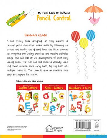 My First Book OF Patterns Pencil Control - Wonder House Books Editorial [KSIĄŻKA]
