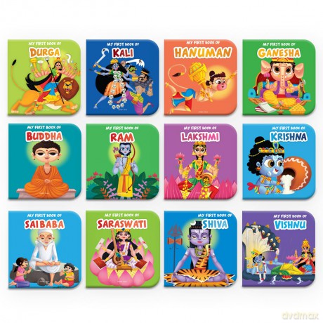 My First Library of Hindu Gods and Goddesses (Boxed Set) - Set of 12 Books (My First Books of Hindu Gods and Goddess) - Wonder House Books [KSIĄŻKA]