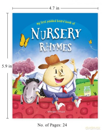 My First Padded Board Books of Nursery Rhymes: Illustrated Classic Nursery Rhymes (My First Book) - Wonder House Books Editorial [KSIĄŻKA]