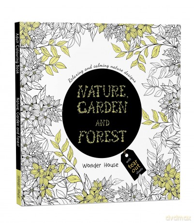Nature, Garden and Forest: Relaxing and Calming Nature Designs - Wonder House Books Editorial [KSIĄŻKA]