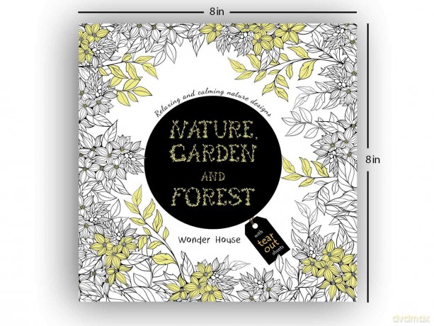 Nature, Garden and Forest: Relaxing and Calming Nature Designs - Wonder House Books Editorial [KSIĄŻKA]
