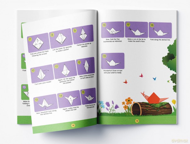 Origami - Step-by-Step Introduction To The Art of Paper-Folding - Activity Book For Children - Level 3: Advanced - Wonder House Books [KSIĄŻKA]