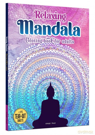 Relaxing Mandala Coloring Book For Adults - Wonder House Books [KSIĄŻKA]