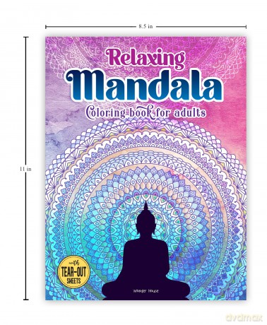 Relaxing Mandala Coloring Book For Adults - Wonder House Books [KSIĄŻKA]