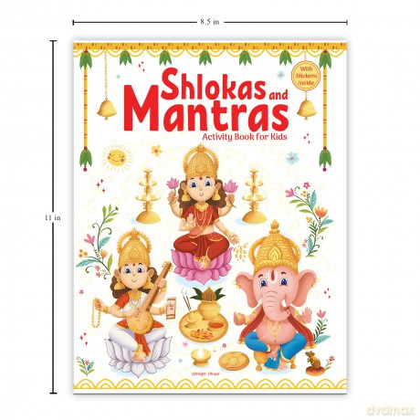 Shlokas and Mantras - Activity Book For Kids - Illustrated Book With Engaging Activities and Sticker Sheets - Wonder House Books [KSIĄŻKA]