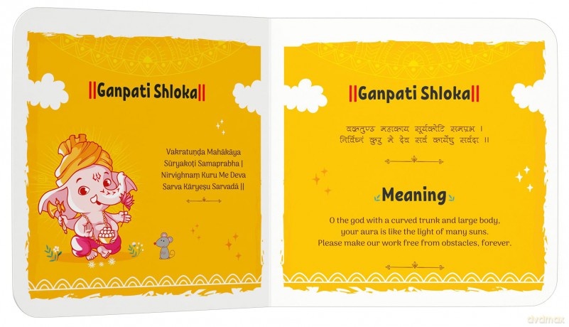 Shlokas and Mantras For Kids - Illustrated Padded Board Book - Learn About India's Rich Culture and Traditions - Wonder House Books [KSIĄŻKA]