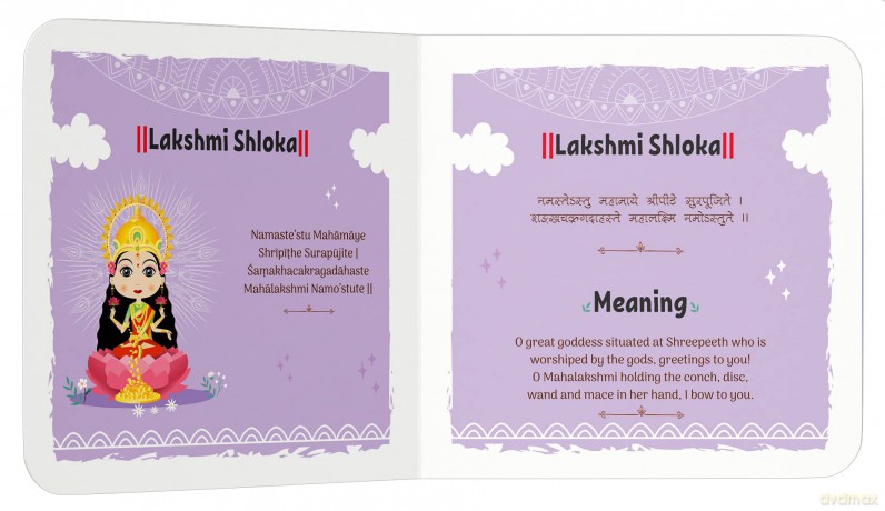 Shlokas and Mantras For Kids - Illustrated Padded Board Book - Learn About India's Rich Culture and Traditions - Wonder House Books [KSIĄŻKA]