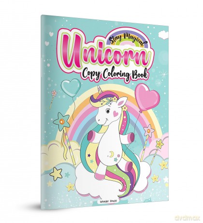 Stay Magical Unicorn Copy Coloring Book: Fun Activity Books For Children - Wonder House Books [KSIĄŻKA]
