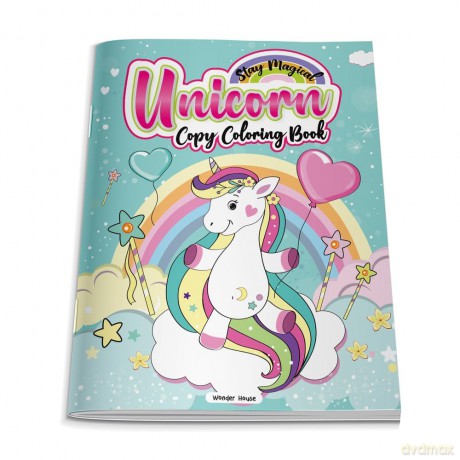Stay Magical Unicorn Copy Coloring Book: Fun Activity Books For Children - Wonder House Books [KSIĄŻKA]