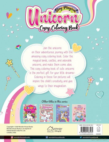 Stay Magical Unicorn Copy Coloring Book: Fun Activity Books For Children - Wonder House Books [KSIĄŻKA]