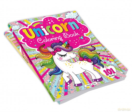 Unicorn Coloring Book - 101 Artworks: Colouring Book For Kids - Wonder House Books [KSIĄŻKA]