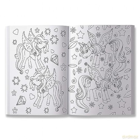 Unicorn Coloring Book - 101 Artworks: Colouring Book For Kids - Wonder House Books [KSIĄŻKA]