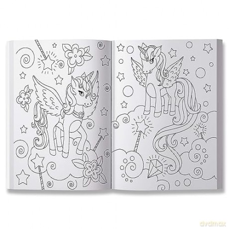 Unicorn Coloring Book - 101 Artworks: Colouring Book For Kids - Wonder House Books [KSIĄŻKA]