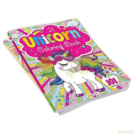 Unicorn Coloring Book - 101 Artworks: Colouring Book For Kids - Wonder House Books [KSIĄŻKA]