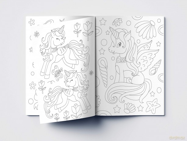 Unicorn Coloring Book - 101 Artworks: Colouring Book For Kids - Wonder House Books [KSIĄŻKA]