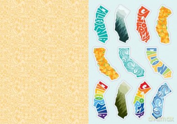 I Love California Sticker Book: 325+ Stickers Celebrating the Golden State (State of Mind Stickers) [KSIĄŻKA]