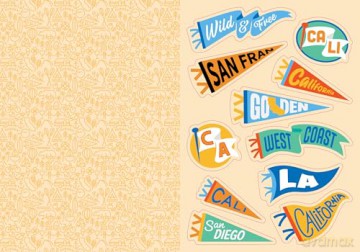 I Love California Sticker Book: 325+ Stickers Celebrating the Golden State (State of Mind Stickers) [KSIĄŻKA]