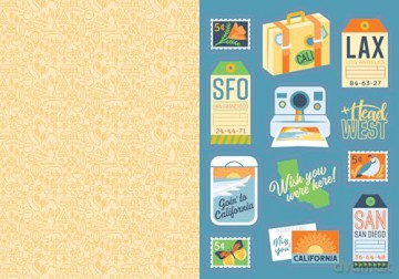 I Love California Sticker Book: 325+ Stickers Celebrating the Golden State (State of Mind Stickers) [KSIĄŻKA]