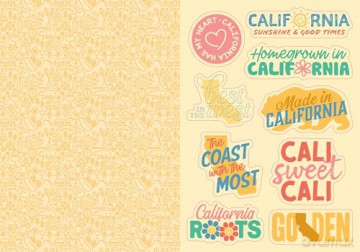 I Love California Sticker Book: 325+ Stickers Celebrating the Golden State (State of Mind Stickers) [KSIĄŻKA]
