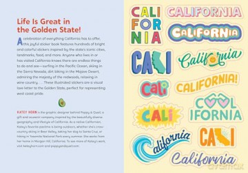 I Love California Sticker Book: 325+ Stickers Celebrating the Golden State (State of Mind Stickers) [KSIĄŻKA]