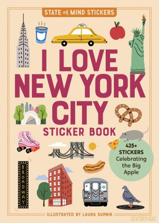 I Love New York City Sticker Book: 425+ Stickers Celebrating the Big Apple (State of Mind Stickers) [KSIĄŻKA]
