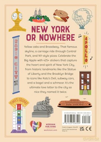 I Love New York City Sticker Book: 425+ Stickers Celebrating the Big Apple (State of Mind Stickers) [KSIĄŻKA]