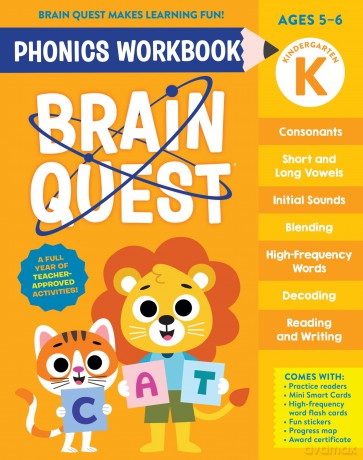 Brain Quest Phonics Workbook: Kindergarten: 2 (Brain Quest Phonics Workbooks) [KSIĄŻKA]